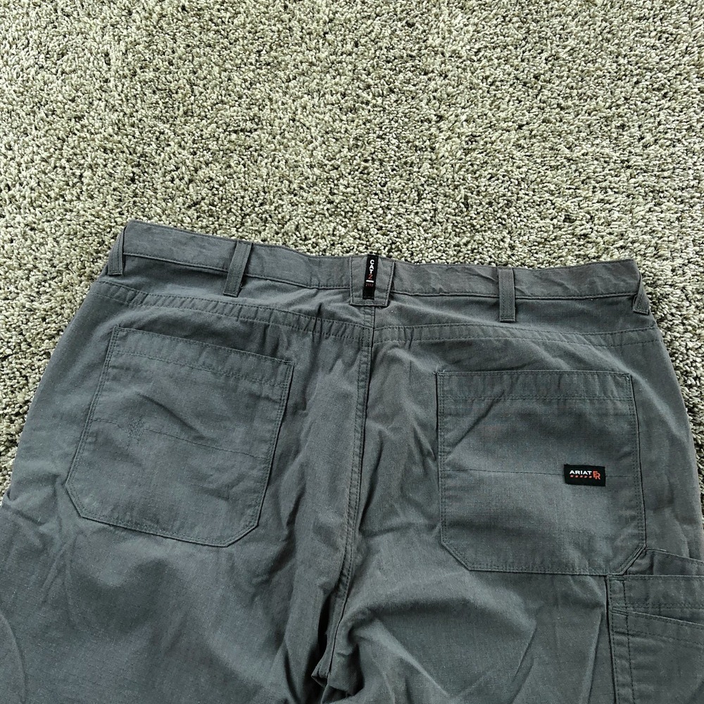 Ariat FR M4 Relaxed Boot Work Pants Mens 42x30 Gray Ripstop Flame Resistant EUC - Picture 5 of 8